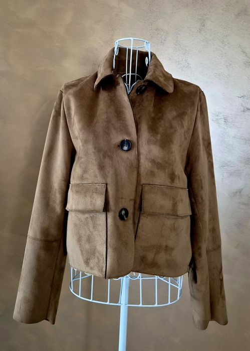 Велурено яке в камелен цвят " Zara"
