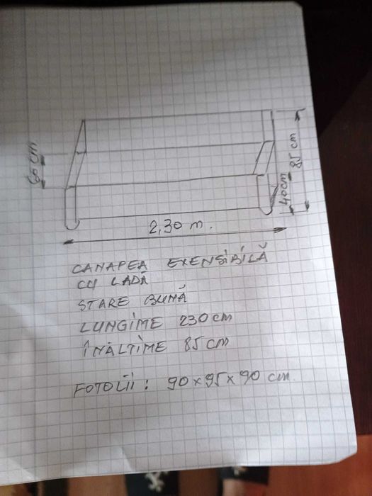 Set canapea si fotolii
