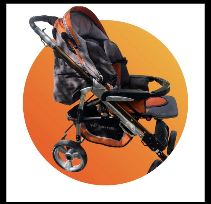 Спортивный детский коляска