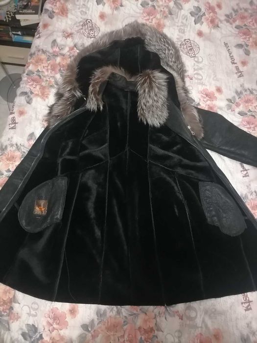 Дамско палто от естествена кожа