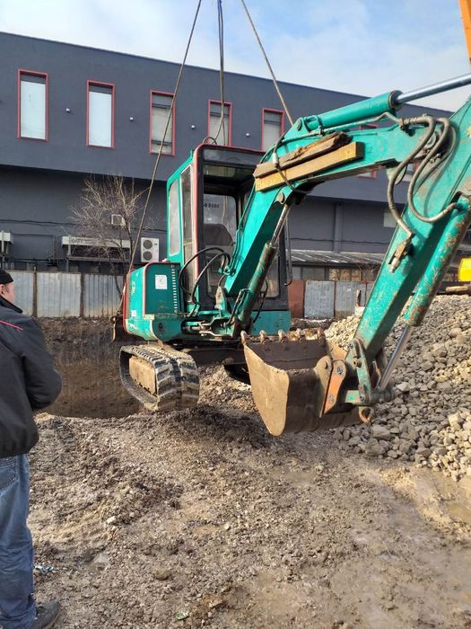 Услуги с  мини багер 3.5т, бобкат, самосвал с кран