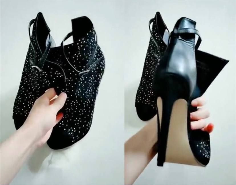 Дамски обувки с мъниста