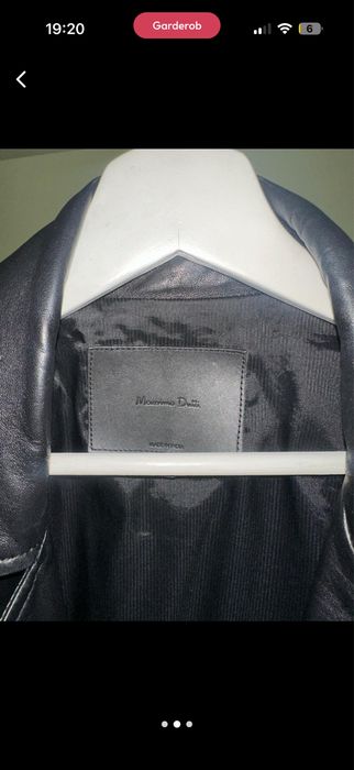 Кожаная куртка Massimo Dutti xs