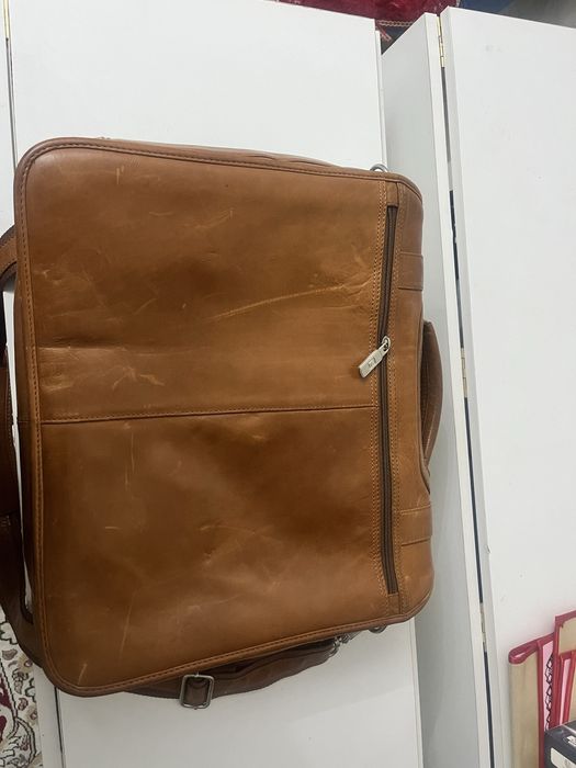 Кожаннаная сумка Pierre cardin