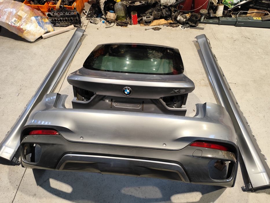 Bara spate M BMW X6 f16. Prag M. Haion BMW X6 F16. 2014-2019