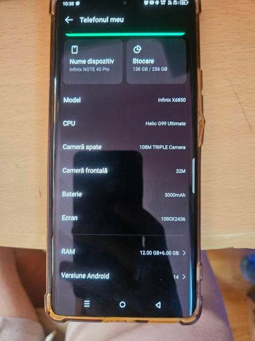Vând Infinix note 40 pro