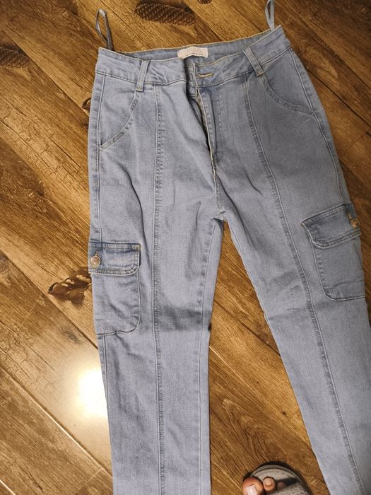 Blugi cargo jogger Quiz mărime xs denim elastic