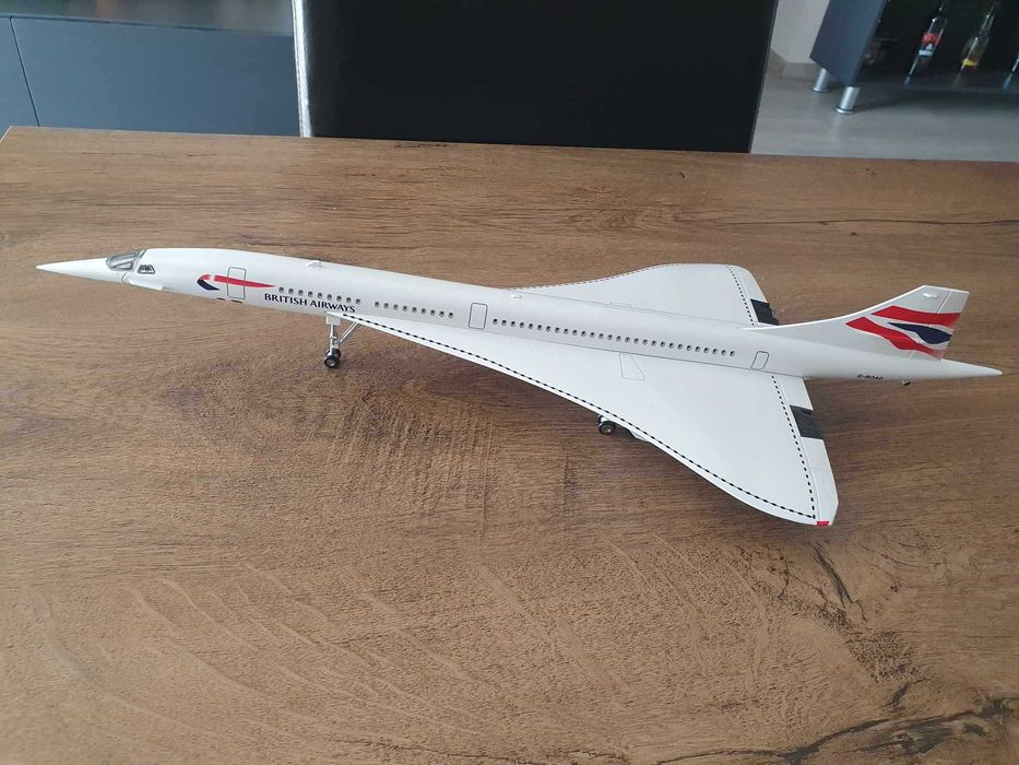 Macheta uriașă de avion British Airways Concorde | Perfect pt cadou