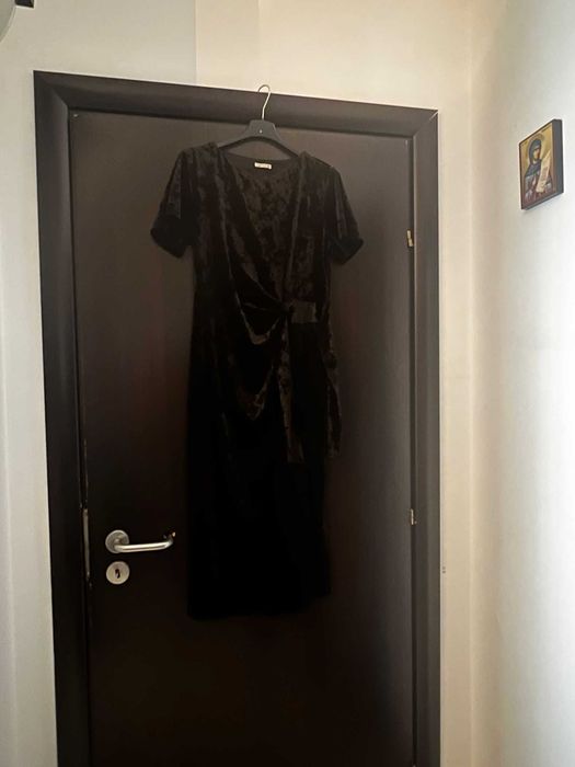Rochie catifea lunga