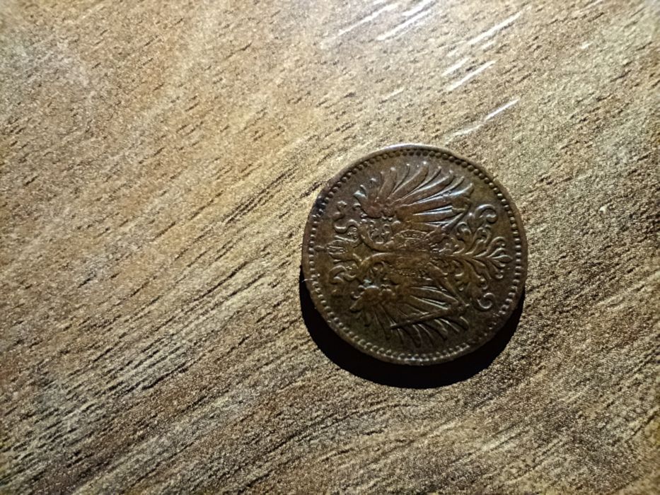 Монета от 1 хелер от 1893 г.