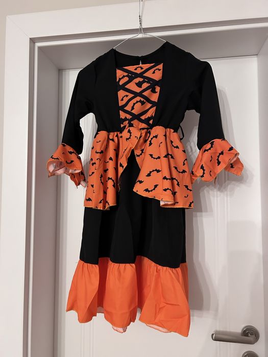 Rochie Halloween Vrajitoare fete 5 - 6 ani