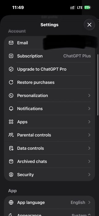 ChatGPT аккаунт с подпиской