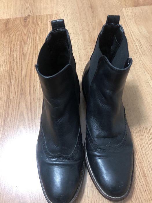 Боти от естествена кожа Tommy Hilfiger