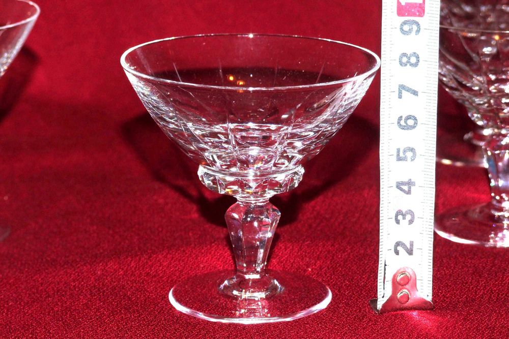 Serviciu 10 pahare de sampanie, cristal Bohemia autentic, nobile, NOI