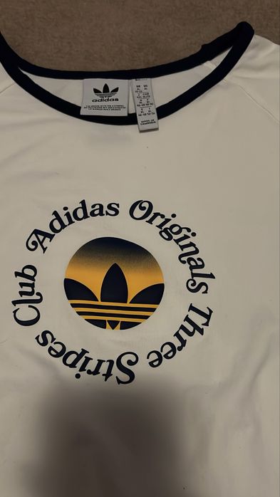 Adidas cropped oversized тениска