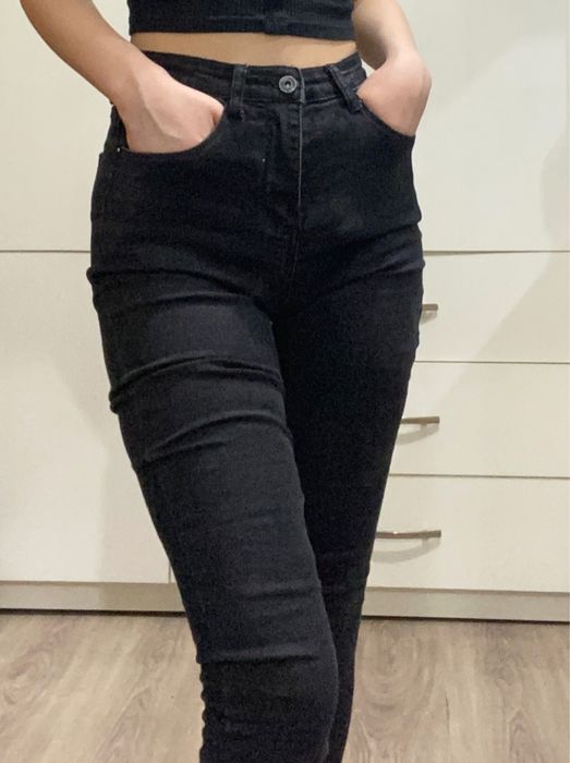 джинсы skinny черные