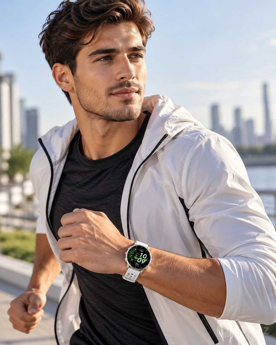 Умные часы, Aqilli soat Amazfit smart watch Active 3 Premium (белый)