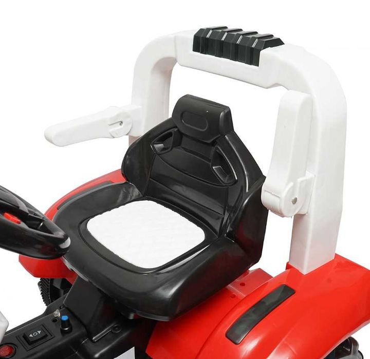 Tractor Copii Baiat Baieti cu Baterie si Remorca Rosu + LIVRAT GRATUIT