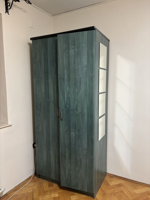 dulap pentru haine  verde din pal