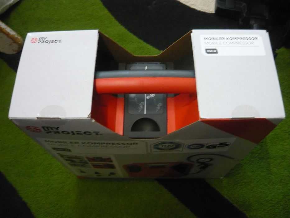 Compresor auto NOU lanternă LED _ compresor NOU compact, mobil, 1100 W, 180 litri/min, 8 bar