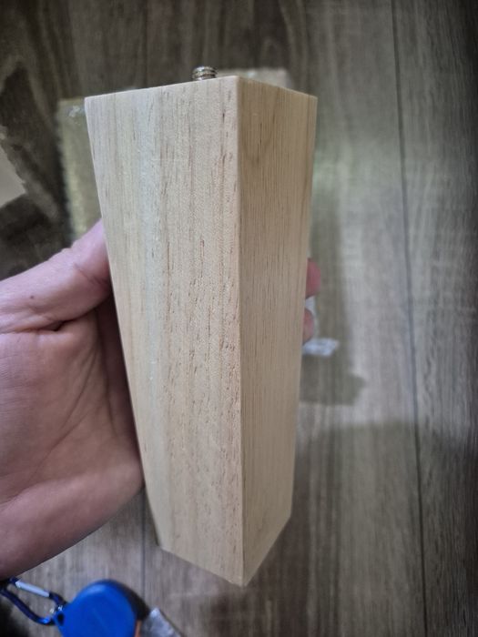 Set 4 picioare lemn masiv pentru pat, mobila, noi