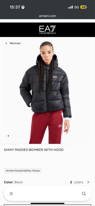 Дамско зимно яке EA7 Emporio Armani