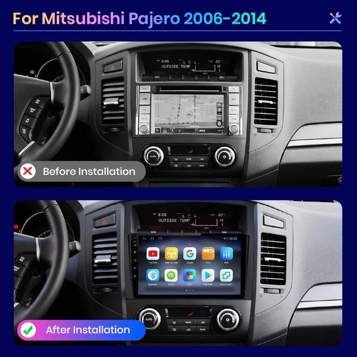 Мултимедия Mitsubishi Pajero 4  2006-2014. GPS навигация