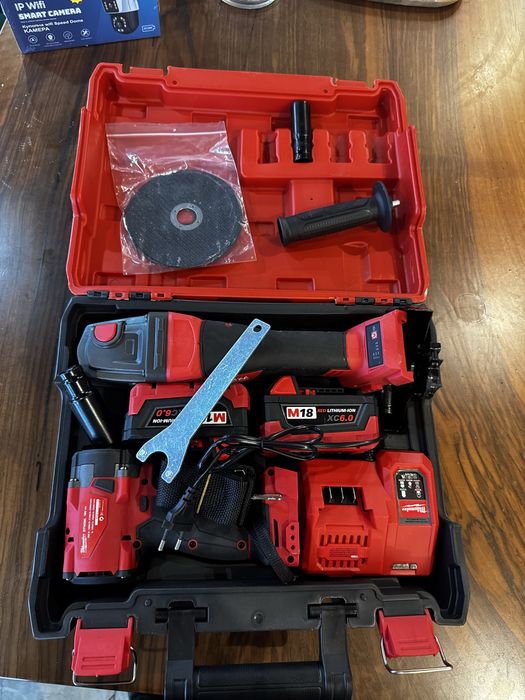 К-т Milwaukee 2В1 Гайковерт и Ъглошлайф Милуоки MilwaukeeM14,M18