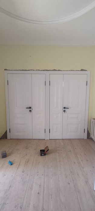 Установка дверей.Есік орнату