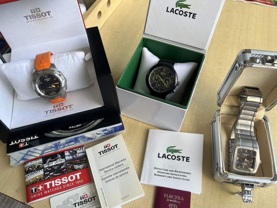 Certina,Tissot,lacoste