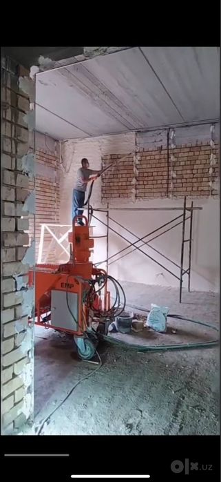 Apparatda suvoq, штукатур-машинист, Rotband sepish
