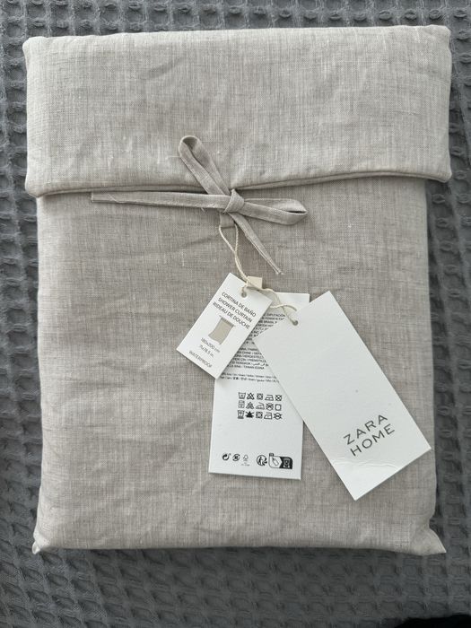 Душ завеса от лен