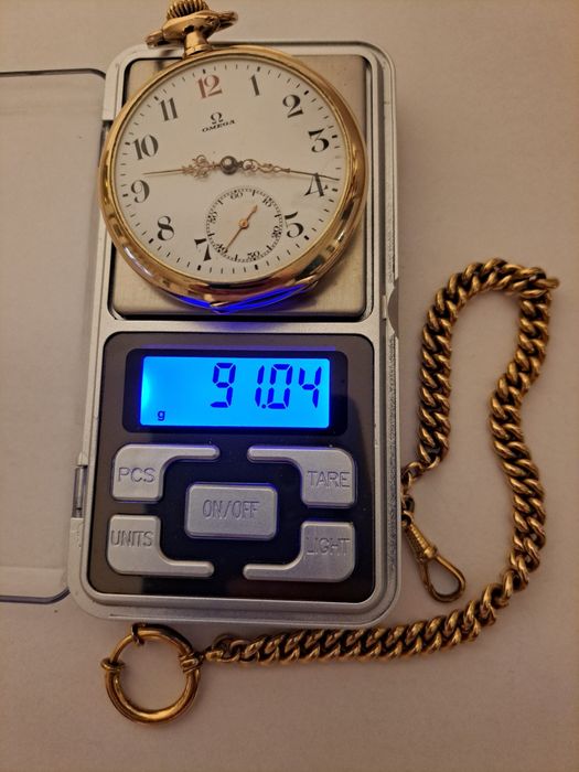 Ceas de Aur 14 K Omega de Buzunar