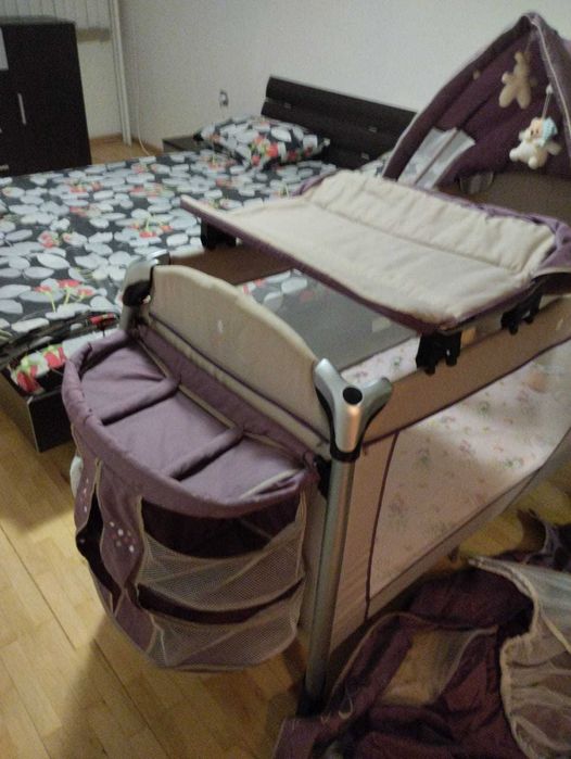 Детска кошара Cangaroo Relax с матрак Pierre Cardin