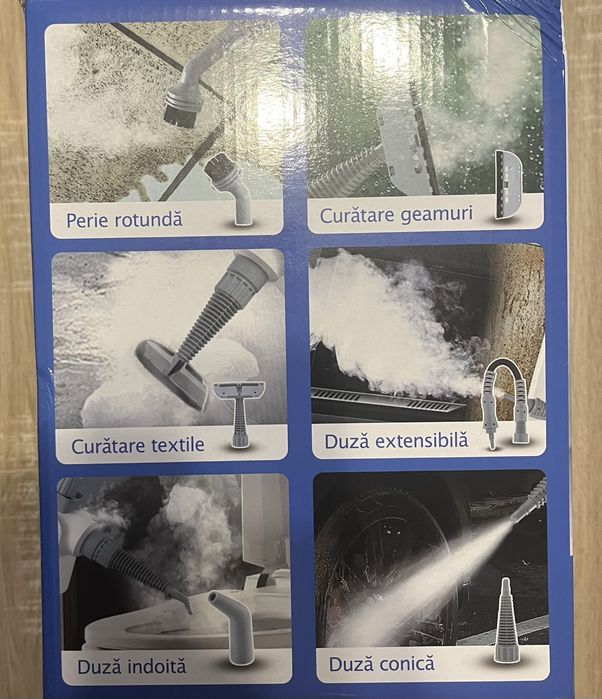 Aparat de curățat cu abur Cleanzy Steam Pro – NOU, sigilat/nefolosit