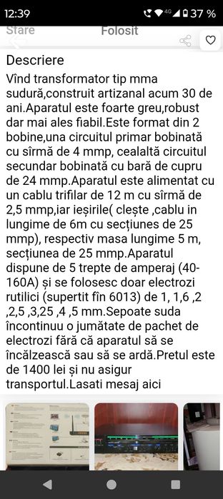 Stabilizator tensiune tip Rst-200 utilizat