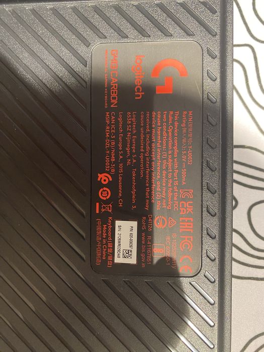 Клавиатура игровая проводная USB Logitech G413 Carbon, Romer-G