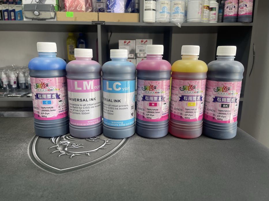 Краски, чернила для принтера Epson, Canon 500мл