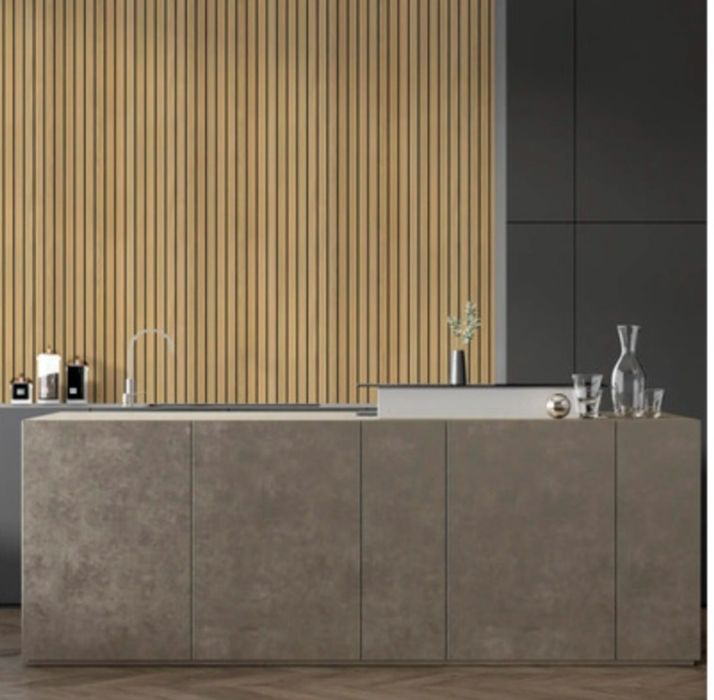 Panou autoadeziv perete model riflaj 60 x 300 cm PVC