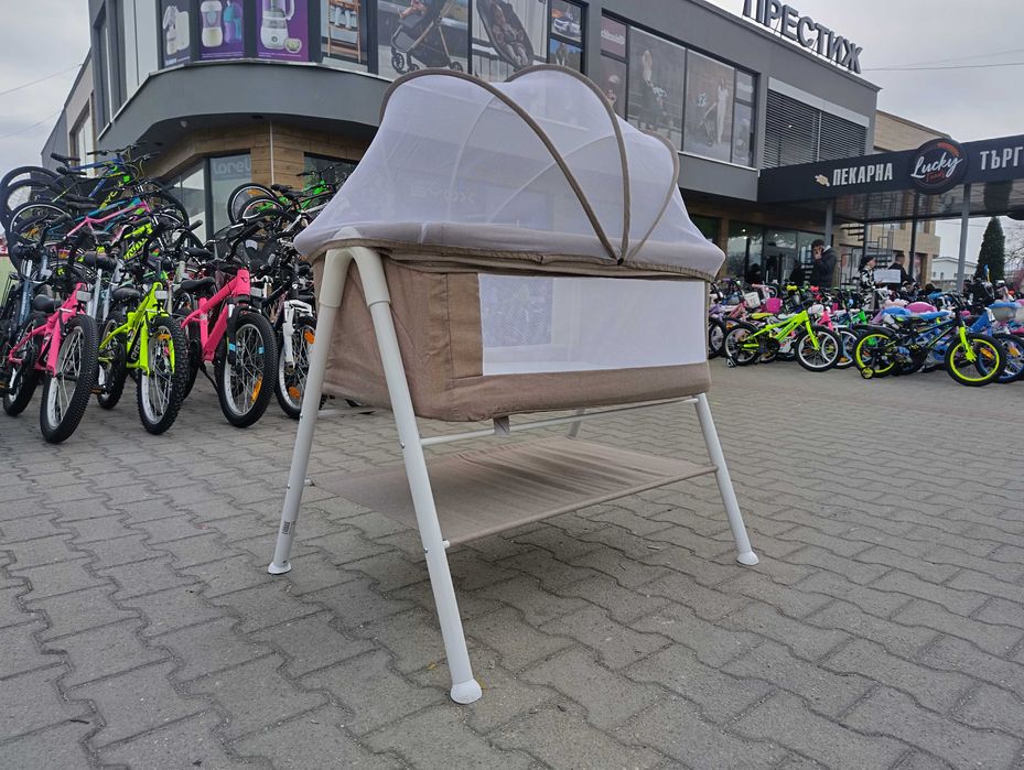 MONI Бебешко легло KALINIHTA бежов