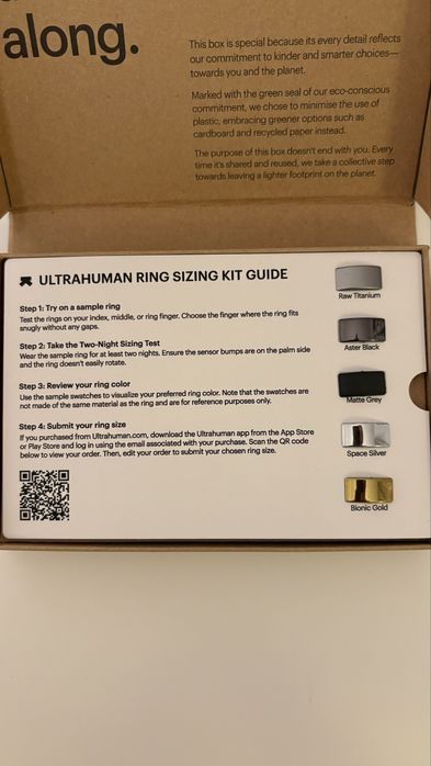 Kit marimi inel smart Ultrahuman