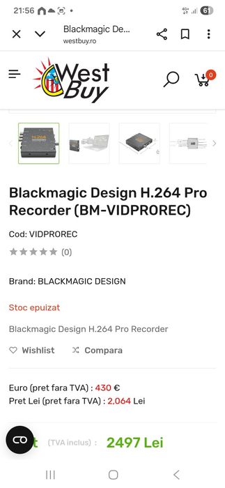 Blackmagic Design H.264 Pro Recorder (BM-VIDPROREC)