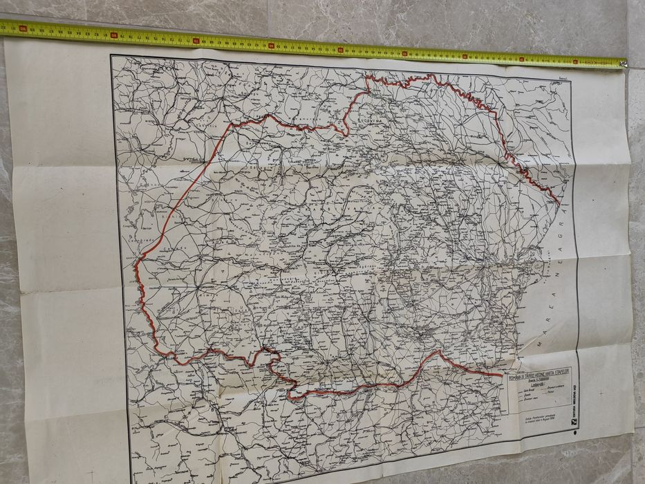 Raritate Cartografică 1916 - Hartă Dublă

„Schiţa Frontierelor", Ed. M