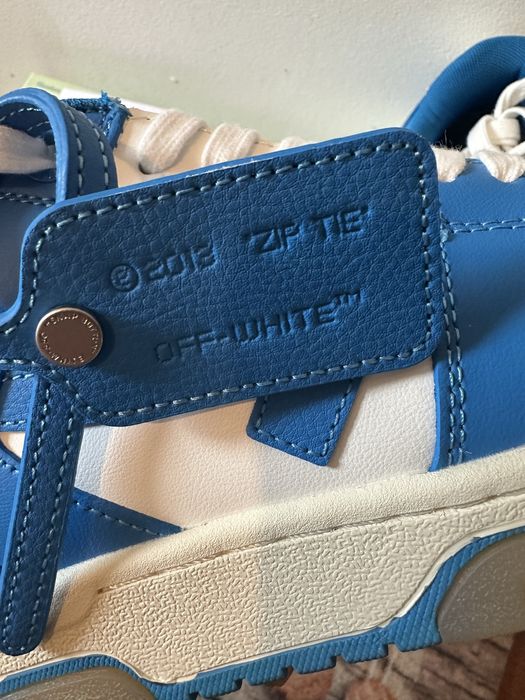 OFF-White Out Of Office OOO Low Tops Blue White