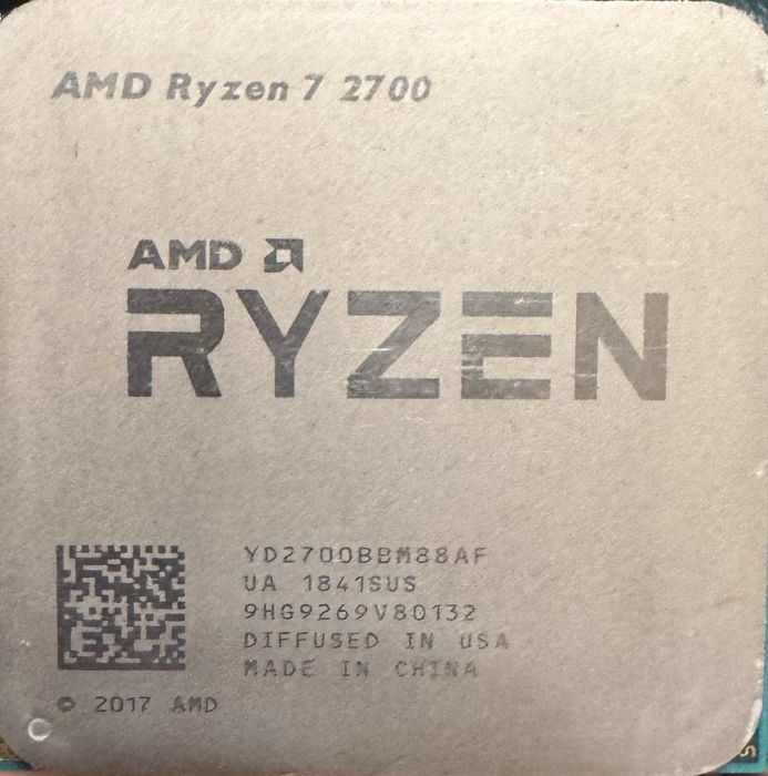 Продам процессор ryzen 7 2700