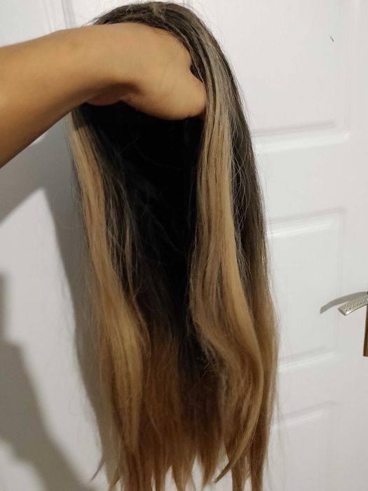 Перука омбре  може да се третира с преса