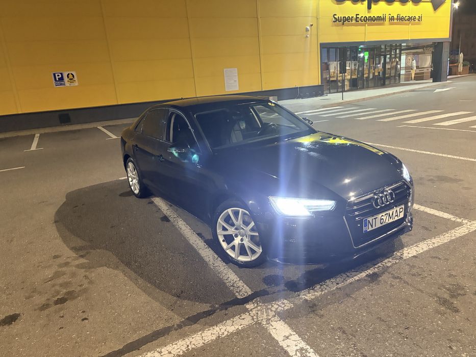 Vând Audi A4 berlină, an fabricație 2017, o mașină elegantă, foarte bine întreținută și gata de drum