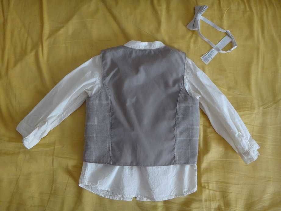 H&M Официален кариран комплект от 4 части, размер 92, за 2 годишно