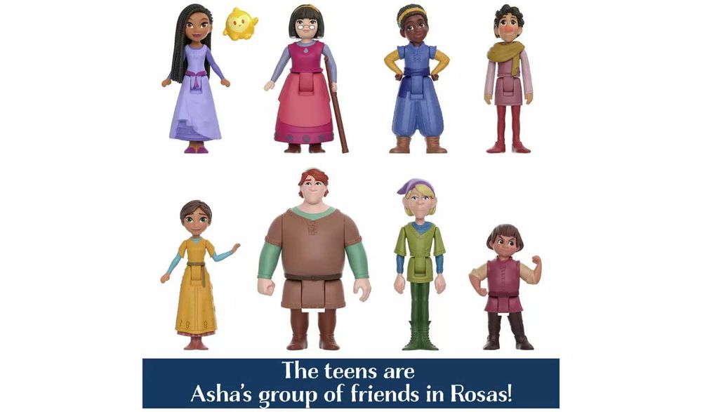 Комплект мини фигурки Wish Аша и приятели Mattel Disney