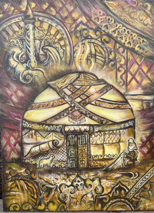 Картина в Казахском стиле